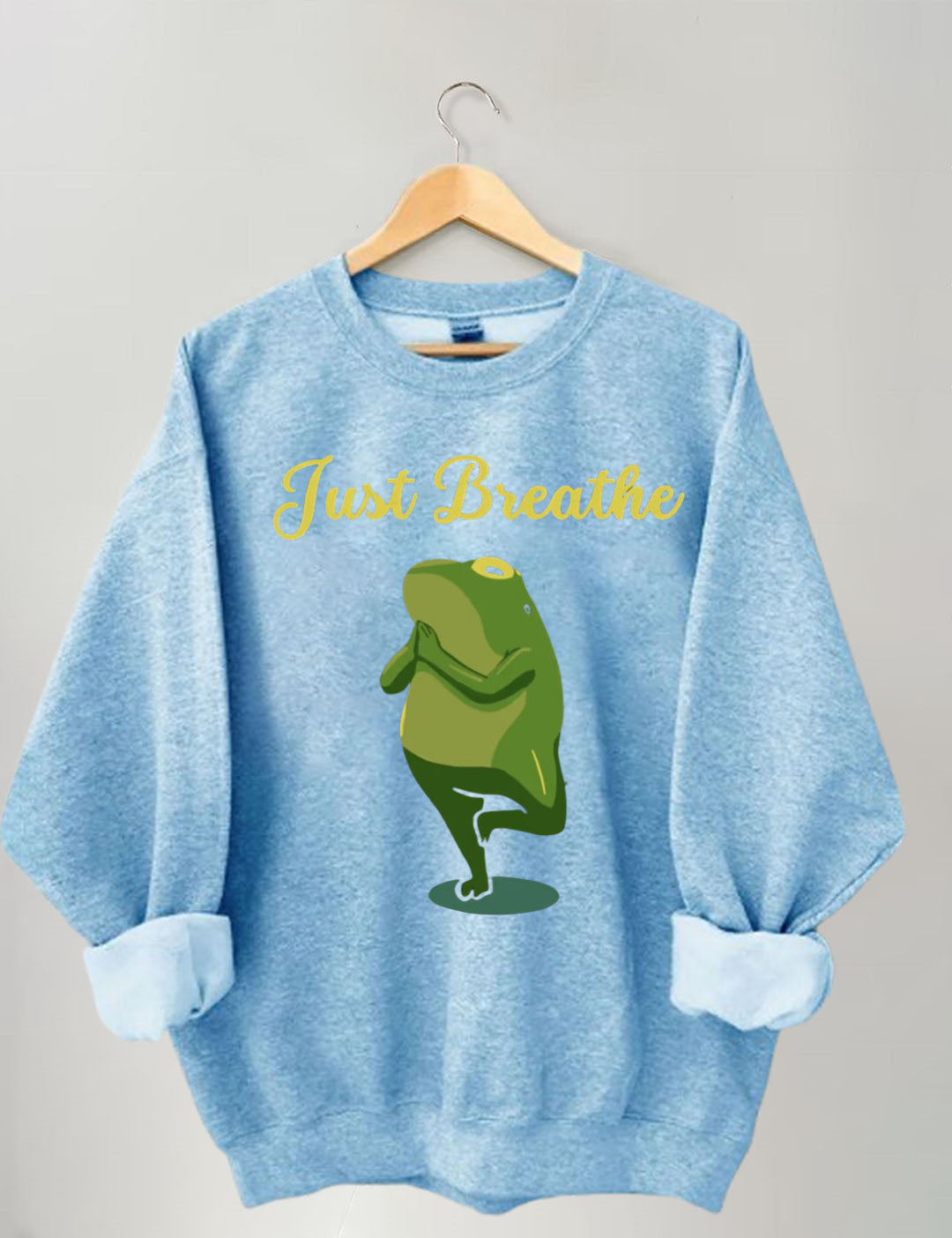 Funny Frog Yoga Gift Meditation Pilates Yoga Sweatshirt