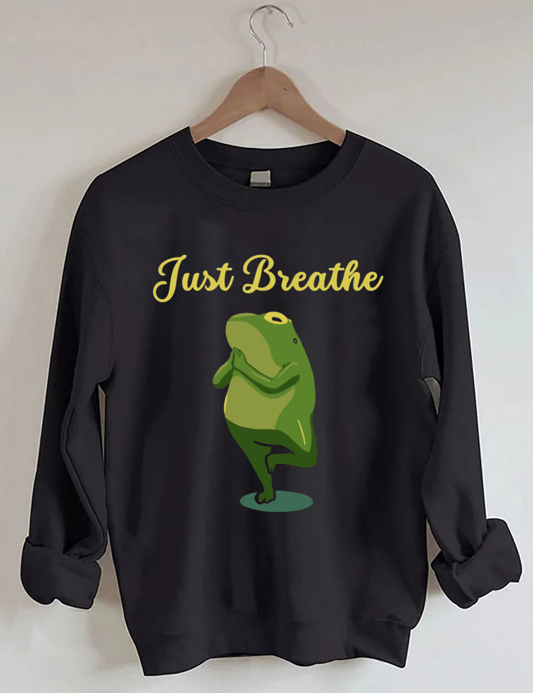 Funny Frog Yoga Gift Meditation Pilates Yoga Sweatshirt