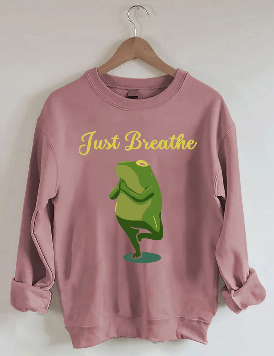 Funny Frog Yoga Gift Meditation Pilates Yoga Sweatshirt