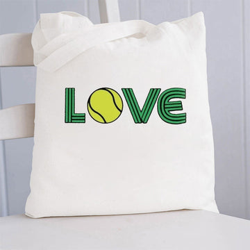 Love Tennis Tote Bag