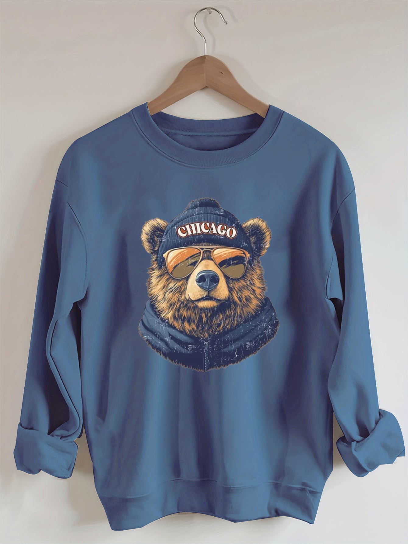 Retro Chicago Mascot Game Day Football Sweatshirt