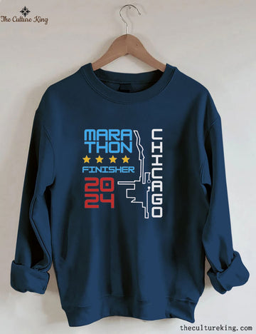Personalization Chicago 2024 Marathon Running Sweatshirt