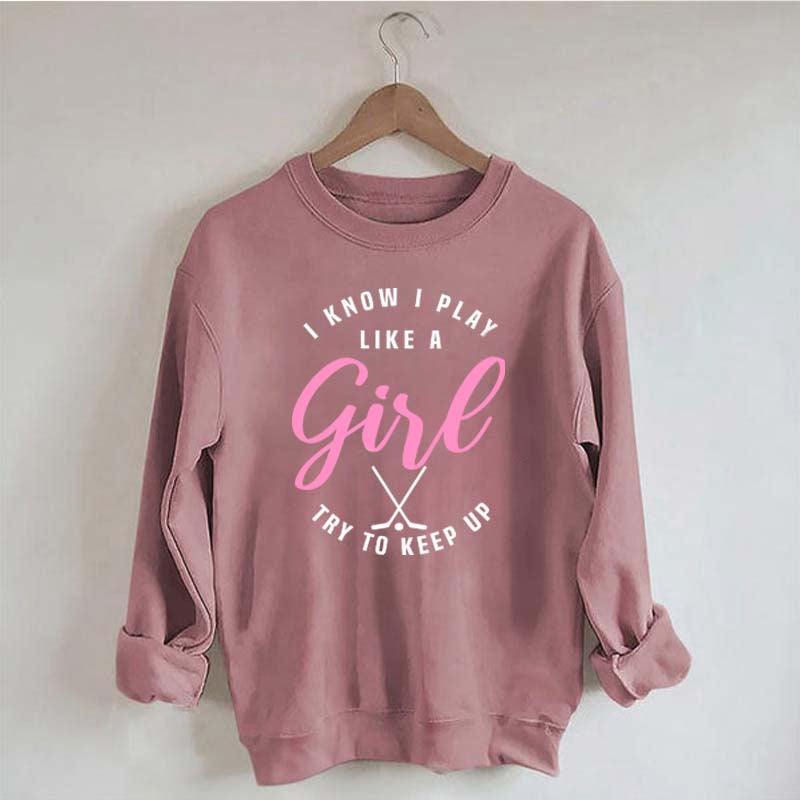 Cute Hockey Girl Sweatshirt