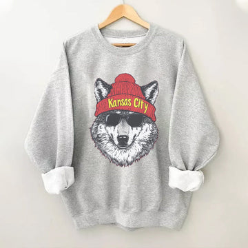 Comfort Colors Kansas City Football Mascot Sweatshirt