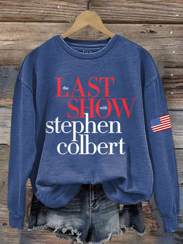 🔥Buy 3 Get 15% Off🔥Retro Last Show Print Sweatshirt