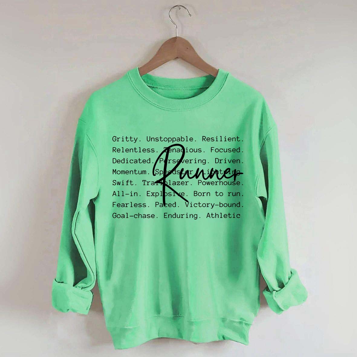 Runner Words Marathon Sweatshirt