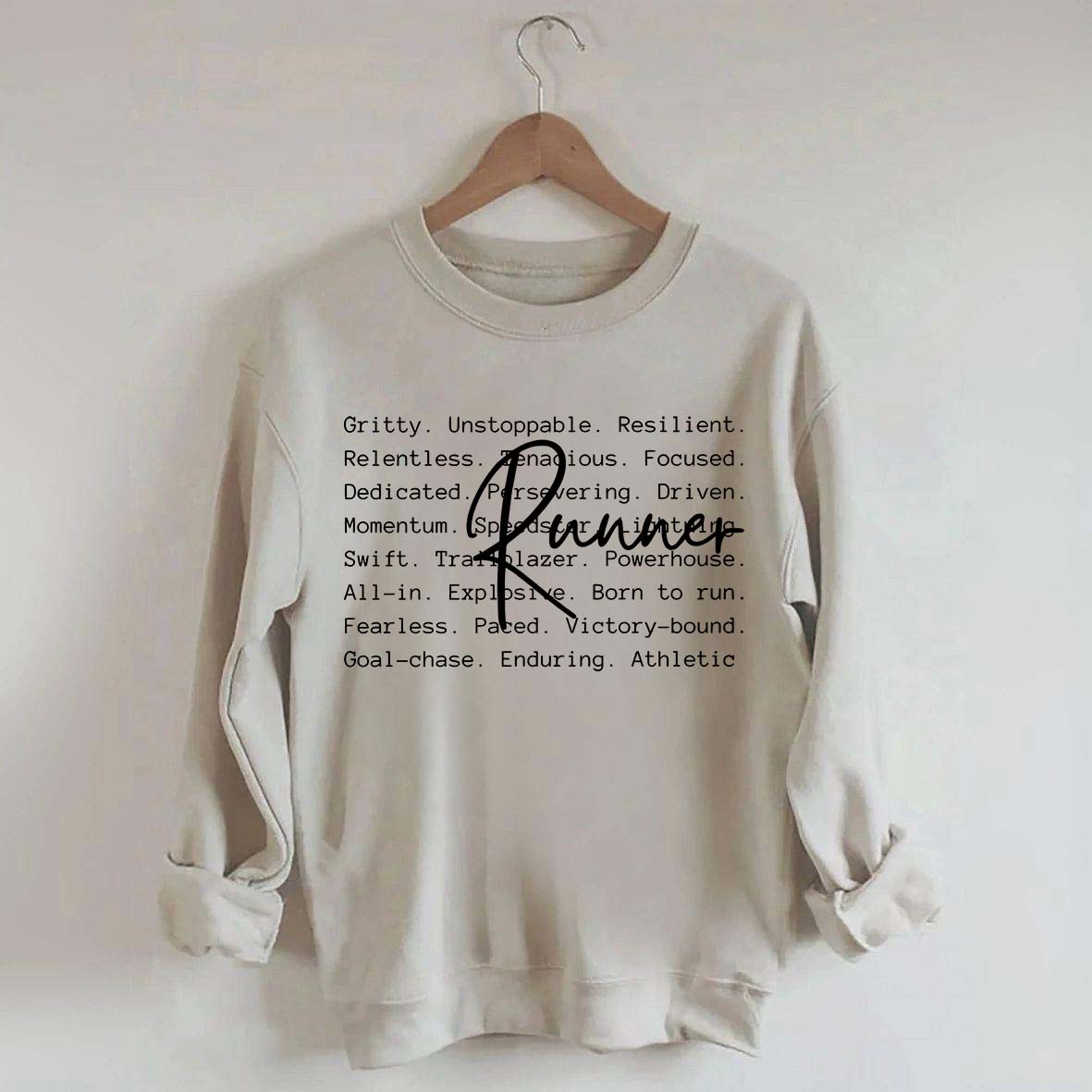 Runner Words Marathon Sweatshirt