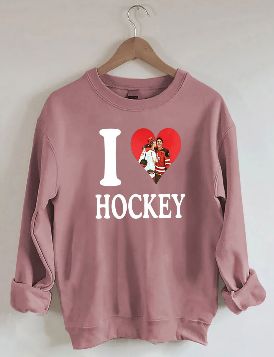 I love Hockey,Ilya Rozanov Shane Hollander,Heated BookTok Gay Hockey, Rivalry Inspired Rozanov Sweatshirt