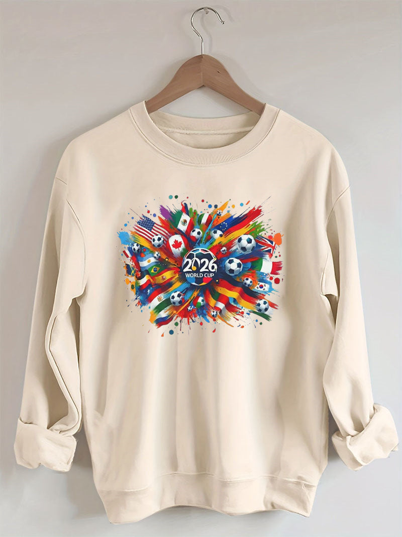 World Soccer 2026 Game Flag Sweatshirt
