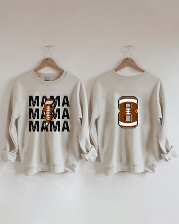 Football Mama Personalized Number Sweatshirt