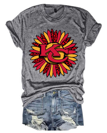 Kansas City Chiefs Sunflower T-Shirt