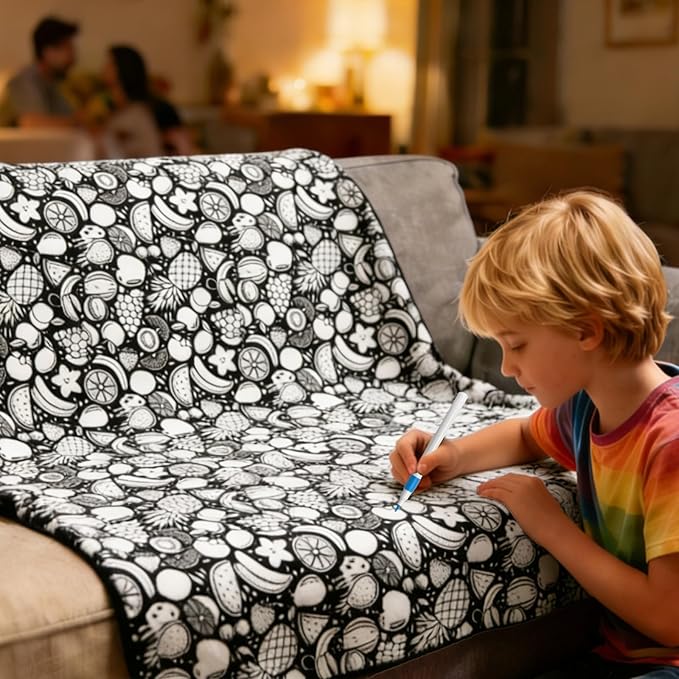 ✨✨Buy 2 Pcs Free Shipping - 🧠The Attention Rebuilder-DIY Coloring Blanket