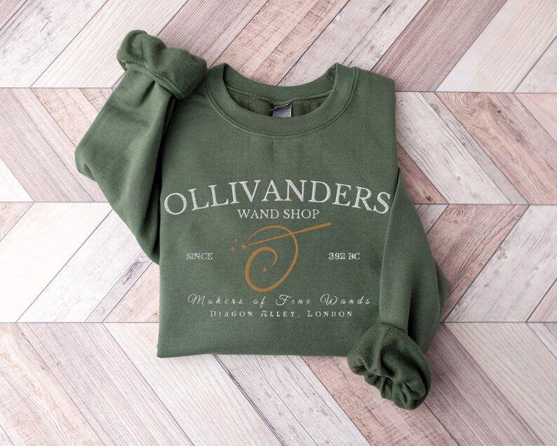 Ollivander's Wand Shop Embroidered Sweatshirt